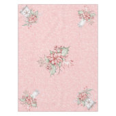 kerstcadeautjes op roze achtergrond 7 tafelkleed (Voorkant)