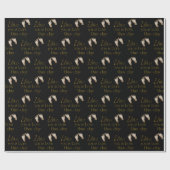 kerstcadeautjes op zwart cadeaupapier (Vlak)