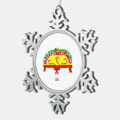 kerstcadeautjes Ornament met Pewter Snowflake (Rechts)