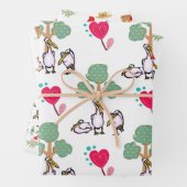 kerstcadeautjes Pelicans Inpakpapier Vel (In situ)