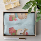 kerstcadeautjes - rendieren, Beer en konijn Tissuepapier (Geschenk)