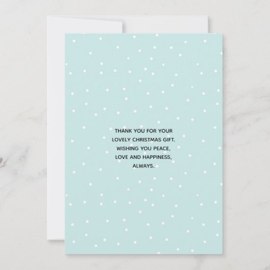 kerstcadeautjes - rendierlijk Beer en konijn Dank  Bedankkaart (Achterkant)