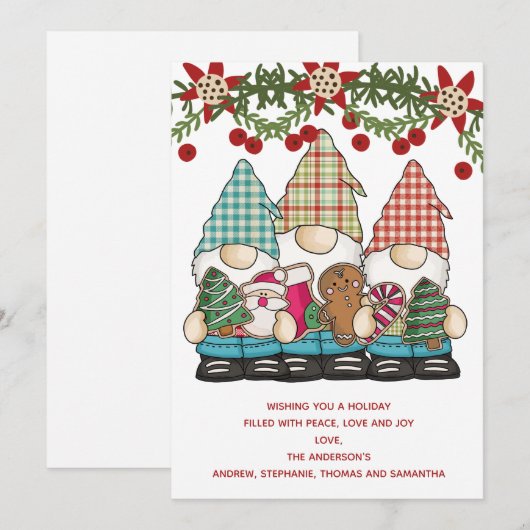 kerstcadeautjes rode groene feestdag kerstKaart (Voorkant / Achterkant)