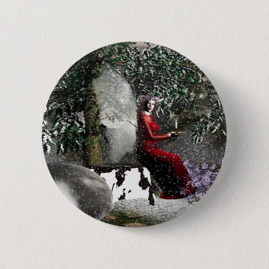 kerstcadeautjes ronde button 5,7 cm (Voorkant)