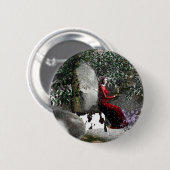 kerstcadeautjes ronde button 5,7 cm (Voorkant /achterkant)