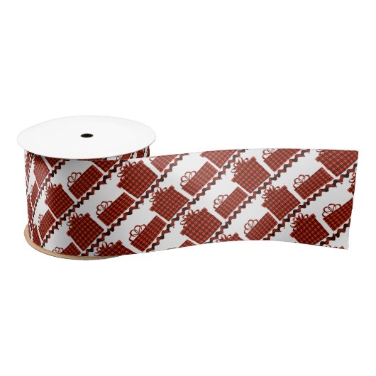 kerstcadeautjes satijnen lint (Spoel)