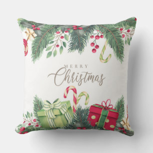 kerstcadeautjes, snoepsuikerriet en Holly Kussen