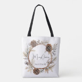 kerstcadeautjes tote bag (Achterkant)