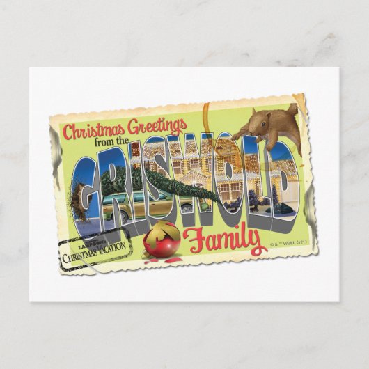 kerstcadeautjes uit de familie Griswold Briefkaart (Voorkant)