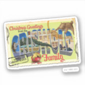 kerstcadeautjes uit de familie Griswold Sticker (Voorkant)
