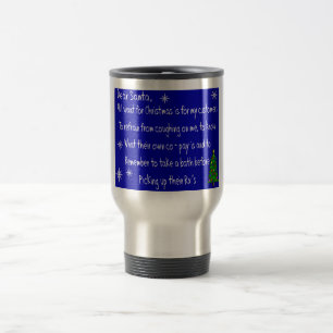 kerstcadeautjes van de apotheker "DEAR SANTA" Reisbeker