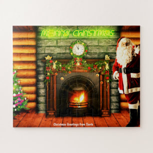 kerstcadeautjes van Santa Claus Legpuzzel