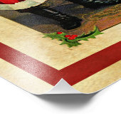 kerstcadeautjes van Santa Foto Afdruk (Hoek)