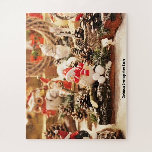 kerstcadeautjes van Santa Legpuzzel (Verticaal)