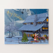 kerstcadeautjes van Santa Legpuzzel (Horizontaal)