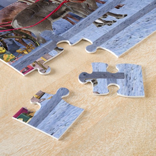 kerstcadeautjes van Santa Legpuzzel (Zijkant)