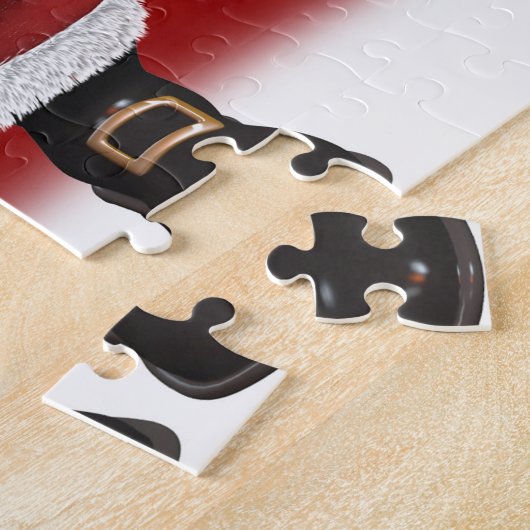 kerstcadeautjes van Santa Legpuzzel (Zijkant)
