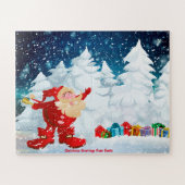 kerstcadeautjes van Santa Legpuzzel (Horizontaal)