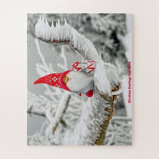 kerstcadeautjes van Santa Legpuzzel (Verticaal)