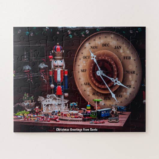 kerstcadeautjes van Santa Legpuzzel (Horizontaal)