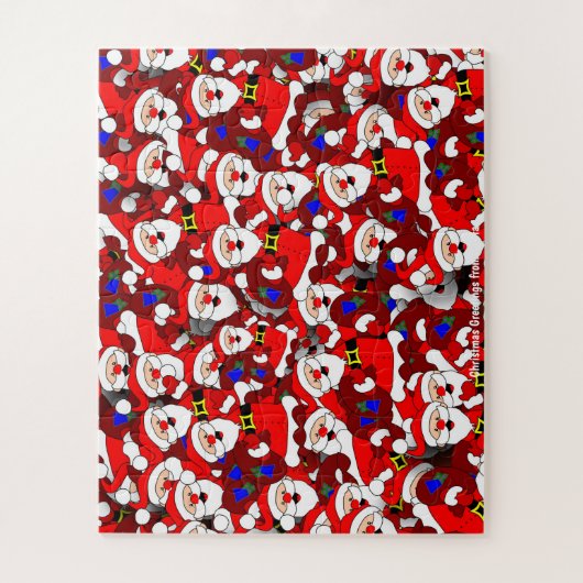 kerstcadeautjes van Santa Legpuzzel (Verticaal)