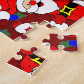 kerstcadeautjes van Santa Legpuzzel (Zijkant)