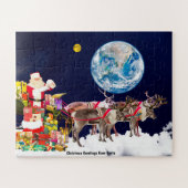 kerstcadeautjes van Santa Legpuzzel (Horizontaal)