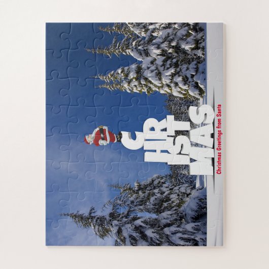 kerstcadeautjes van Santa Legpuzzel (Verticaal)