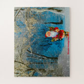 kerstcadeautjes van Santa Legpuzzel (Verticaal)