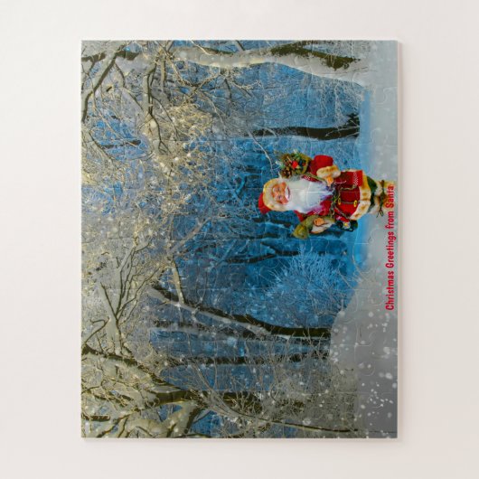 kerstcadeautjes van Santa Legpuzzel (Verticaal)