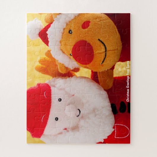 kerstcadeautjes van Santa Legpuzzel (Verticaal)