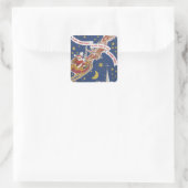 kerstcadeautjes vierkante sticker (Tas)