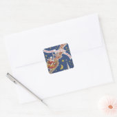kerstcadeautjes vierkante sticker (Envelop)