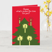 kerstcadeautjes vol Wenskaart Kaart (Gele Bloem)