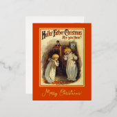  kerstcadeautjes voor baby's folie feestdagen briefkaart (Voorkant / Achterkant)