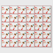 kerstcadeautjes voor Baseball Wrapping Paper Cadeaupapier (Vlak)