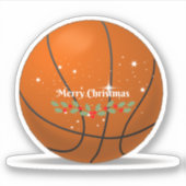 kerstcadeautjes voor Basketball Sticker (Voorkant)