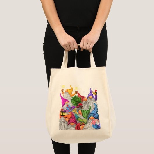 kerstcadeautjes voor Canvas tas (Voorkant (product))