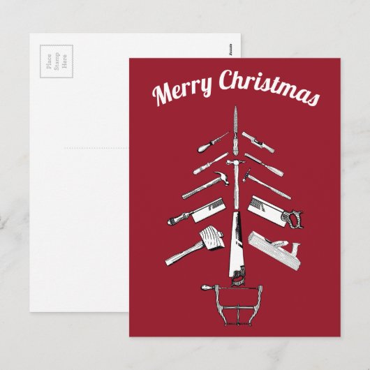  kerstcadeautjes voor Carpentry Tools Feestdagenkaart (Voorkant / Achterkant)