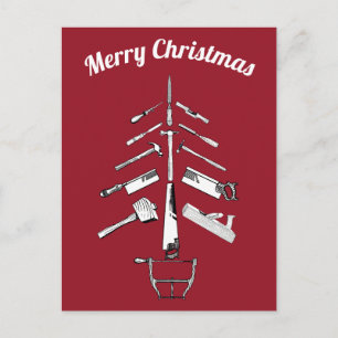 kerstcadeautjes voor Carpentry Tools Feestdagenkaart