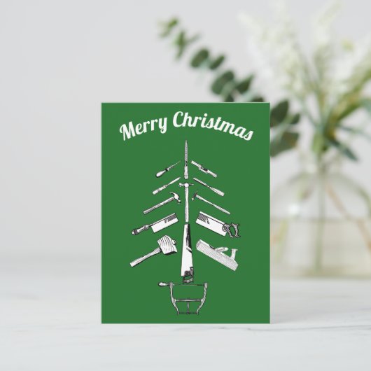 kerstcadeautjes voor Carpentry Tools Feestdagenkaart (Staand voorkant)