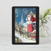  kerstcadeautjes voor de kerstmis in het rood feestdagenkaart (Staand voorkant)