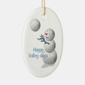 kerstcadeautjes voor de volleybalsport keramisch ornament (Rechts)