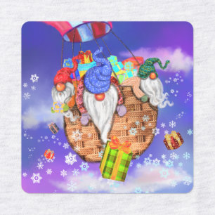 kerstcadeautjes voor een ballon en cadeautjes labels