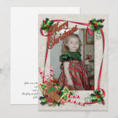 kerstcadeautjes voor een platte feestdag feestdagenkaart (Voorkant / Achterkant)