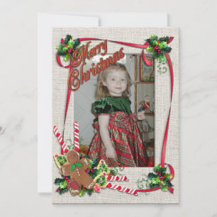 kerstcadeautjes voor een platte feestdag feestdagenkaart