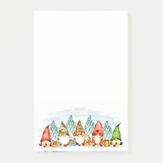 kerstcadeautjes voor Gnome Postit Post-it® Notes (Voorkant)