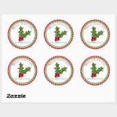 kerstcadeautjes voor Holly Ronde Sticker (Vel)