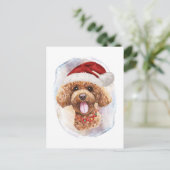kerstcadeautjes voor honden feestdagenkaart (Staand voorkant)