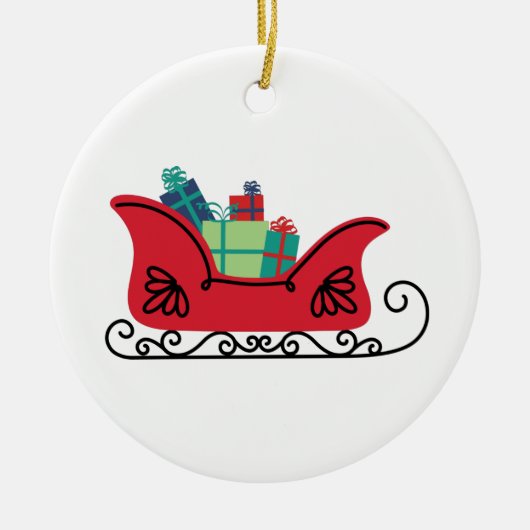 kerstcadeautjes voor kerstcadeautjes keramisch ornament (Voorkant)